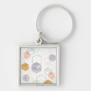 Hex Scatter Keychain