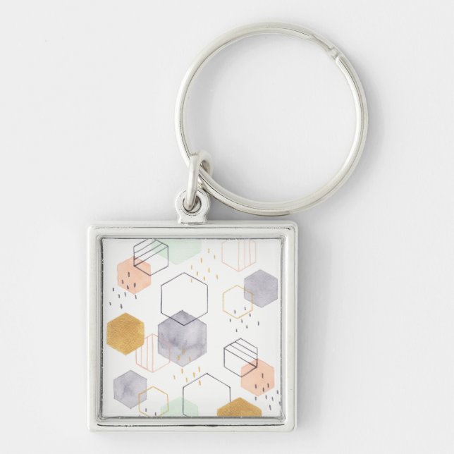 Hex Scatter Keychain (Front)