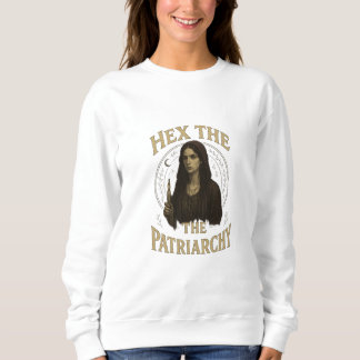 Hex the Patriarchy – Wiccan Witch Illustration Sweatshirt