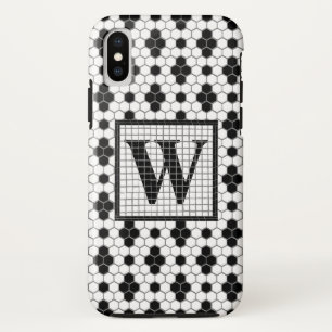 Hex Tile Print Monogram Phone Case