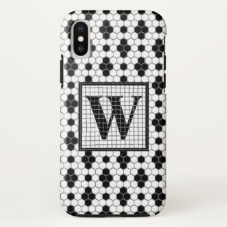 Hex Tile Print Monogram Phone Case