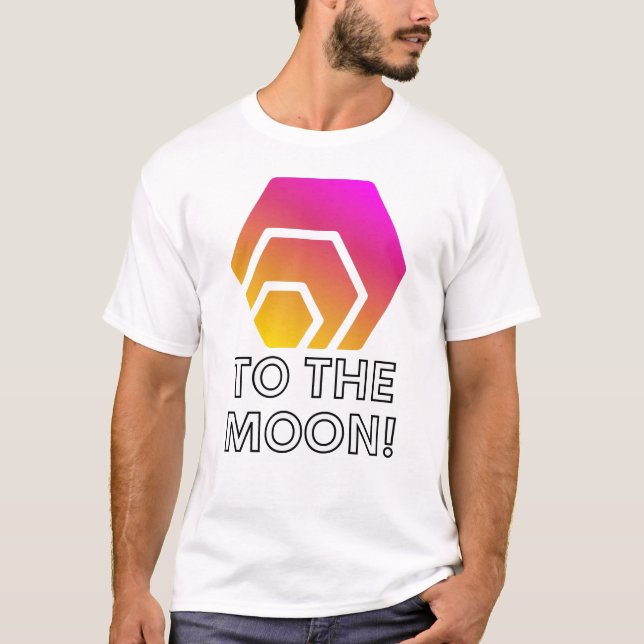 hex To The Moon Crypto hex Altcoin T-Shirt (Front)