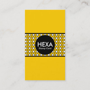 hexa stamp card (colour customizable)