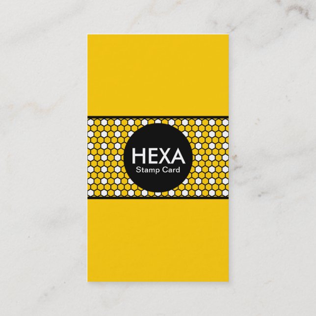 hexa stamp card (colour customizable) (Back)