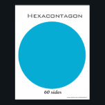 Hexacontagon Poster of Polygon<br><div class="desc">Names and pictures of regular posters. Hexacontagon Poster of Polygon</div>