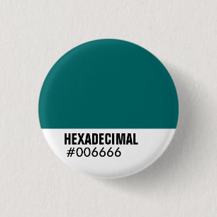 HEXADECIMAL Colour Template - Customized 1 Inch Round Button