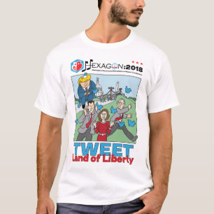 Hexagon 2018: Tweet Land of Liberty, Option 4 T-Shirt