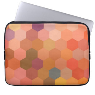 Hexagon Abstract Art   Modern Geometric Pattern 2 Laptop Sleeve