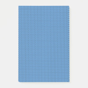 Hexagon Blue Black Pattern Post-it Notes