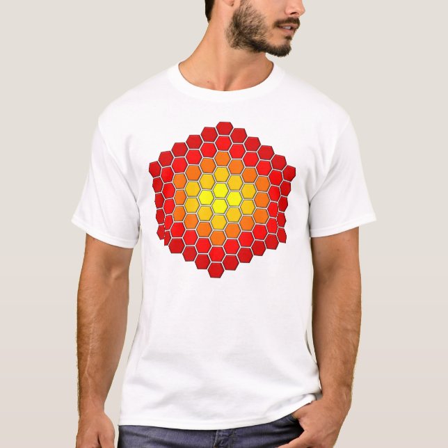 Hexagon / Cube Pattern T-shirt (Front)