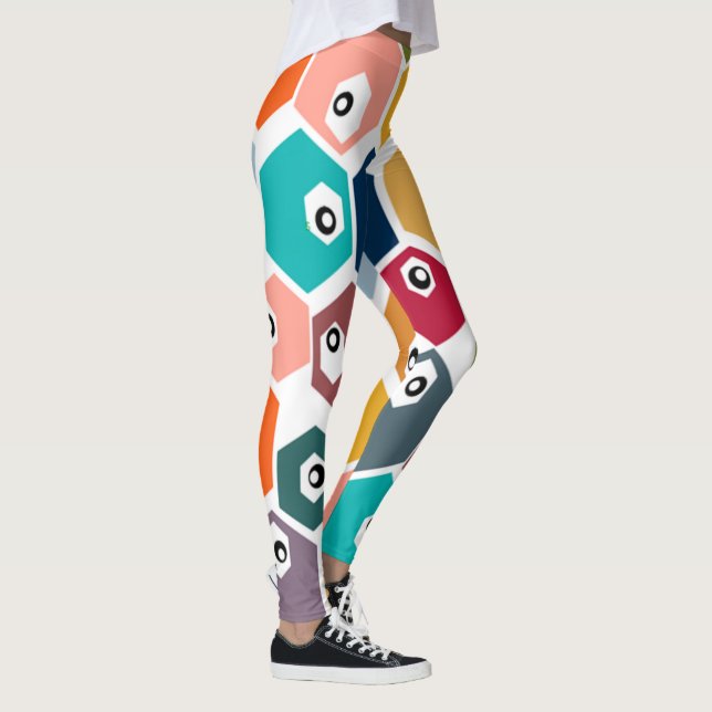 Hexagon Eyeballs  Leggings (Right)