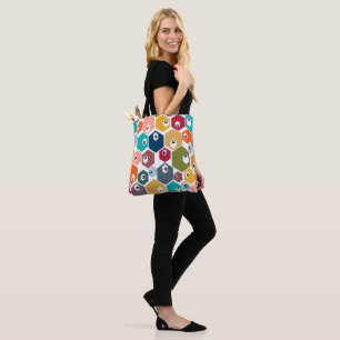 Hexagon Eyeballs Tote Bag