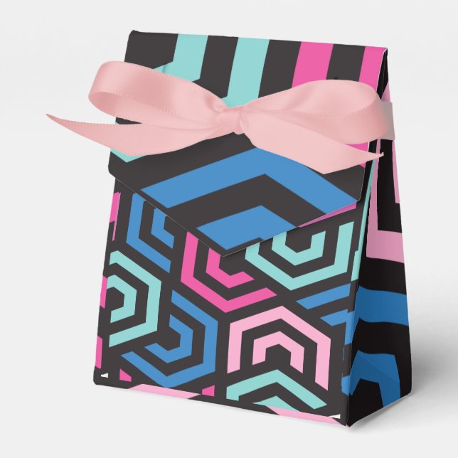 Hexagon Geometric Pattern     Favor Box (Front Side)
