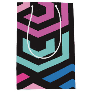 Hexagon Geometric Pattern    Medium Gift Bag