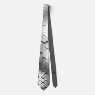Hexagon Max Steel Metal Screw Necktie Design