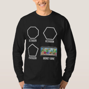 Hexagon Octagon Money Gone Aquarium Fish Tank