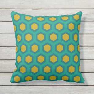 Hexagon Outdoor Pillow