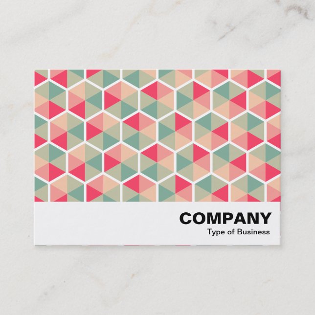 Hexagon Pattern 04 Business Card (Front)