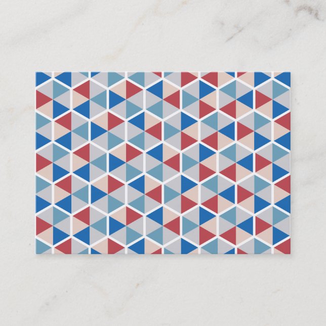 Hexagon Pattern 05 Business Card (Front)