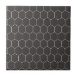 Hexagon Pattern Black Tile<br><div class="desc">A modern stylish black hexagon pattern ceramic tile for your home projects: Kitchen backsplashes,  shower tiles,  shower inset tiles,  table tops,  fireplace hearth,  or any feature tile pattern you want to create in your home.</div>