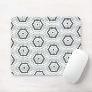 Hexagon Penny Tile Hex Tile Pattern Mouse Pad