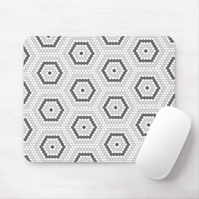 Hexagon Penny Tile Hex Tile Pattern Mouse Pad (With Mouse)