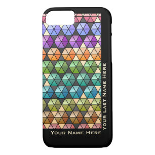 Hexagon Quilt Warm Rainbow IP6 (Personalized) iPhone 8/7 Case