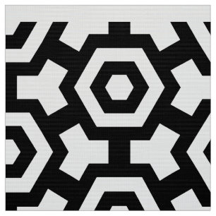 Hexagon Rings Poplin Fabric
