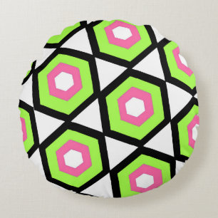 Hexagon Round Pillow