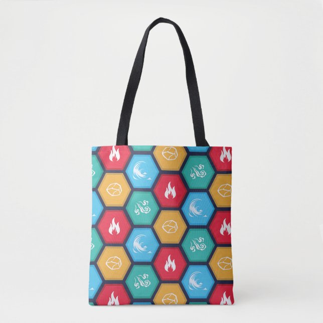 Hexagonal Elements Game Inspired Tote (Front)