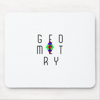 Hexagonal Geometry Optical Illusion Puzzle Art Mouse Pad