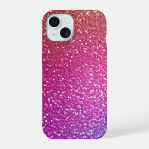 Hexagonal Glitter Rainbow Gradient iPhone 15 Case
