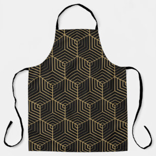 Hexagonal Harmony: Art Deco Elegance Apron