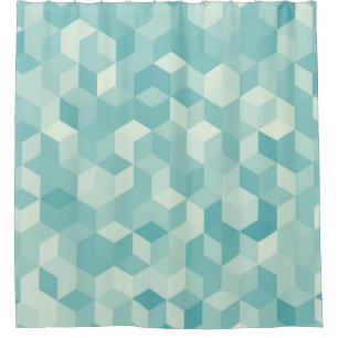 Hexagonal light blue seamless pattern