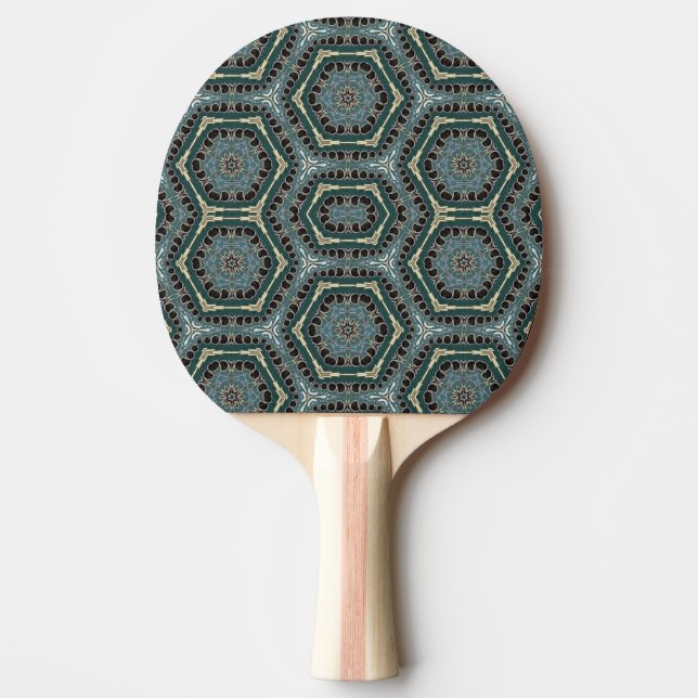 Hexagonal Pattern   Ping Pong Paddle (Front)