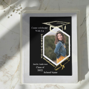 Hexagonal Photo Graduation Party
