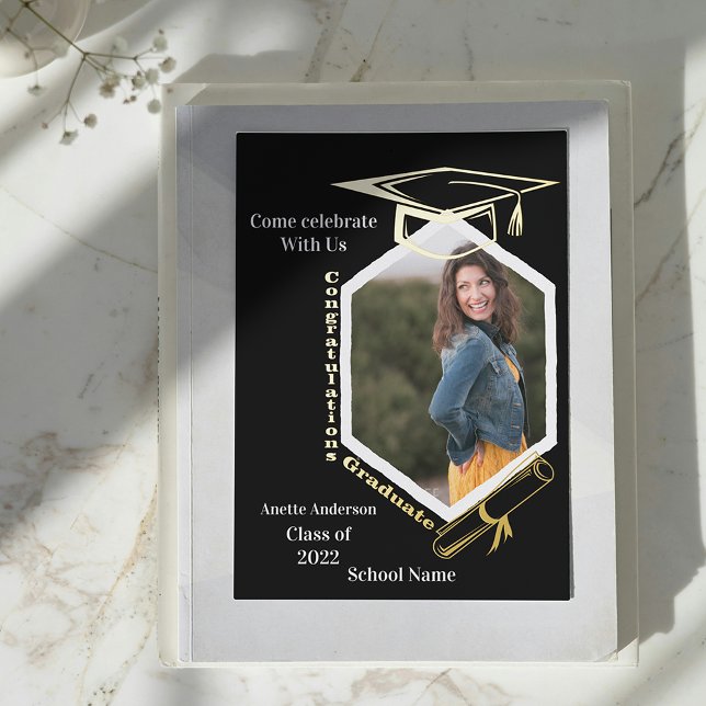 Hexagonal Photo Graduation Party (Creator Uploaded)