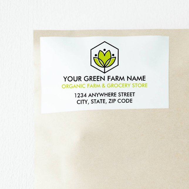 Hexagone de fleurs biologiques Agriculteurs et agr (Créateur téléchargé)