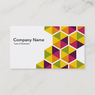 Hexagons 01 business card