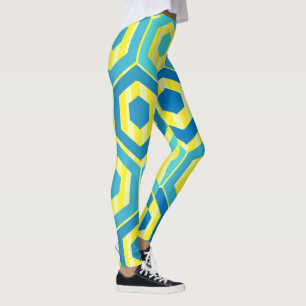 Hexagons and Stripes – Sea and Sun Leggings
