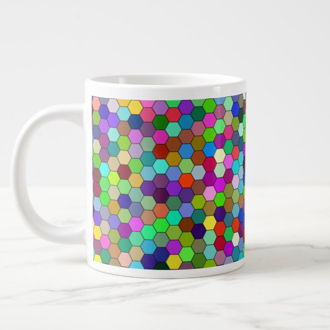Hexagons horizontaux 20oz Mug (Gauche)