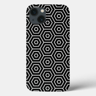 Hexagons texture geometric pattern iPhone 13 case