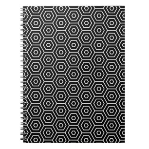 Hexagons texture geometric pattern notebook