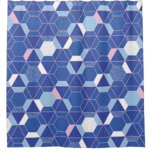 Hexagons, triangles: geometric abstract pattern.