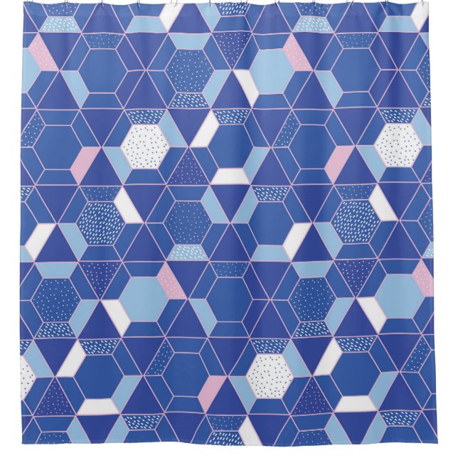 Hexagons, triangles: geometric abstract pattern. (Front)