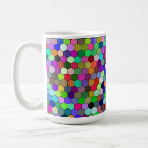 Hexagons verticaux 15oz Mug