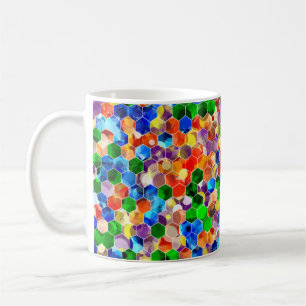 Hexagons verticaux de même point 11oz Mug