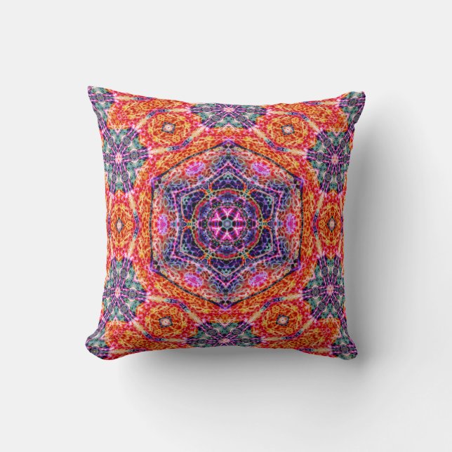 Hexagram of Persistence  Throw Pillow (Front)