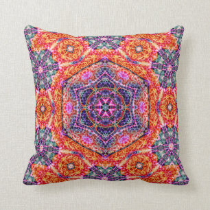 Hexagram of Persistence Throw Pillow