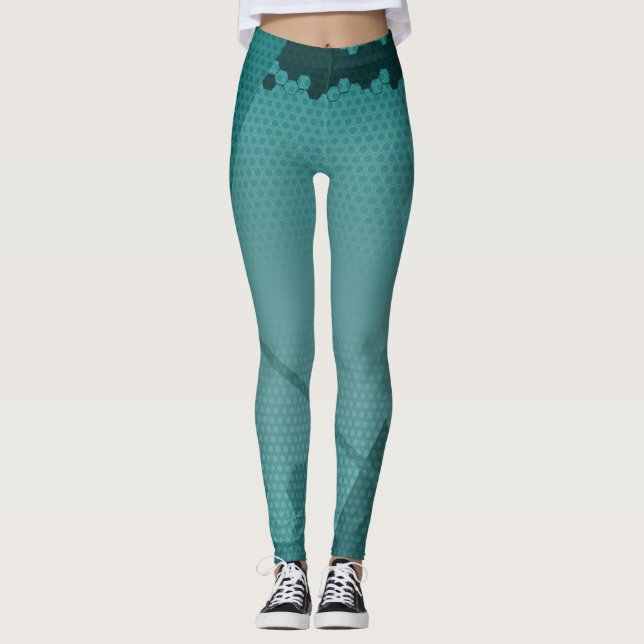 Hexastuff Patterned Leggings (Front)